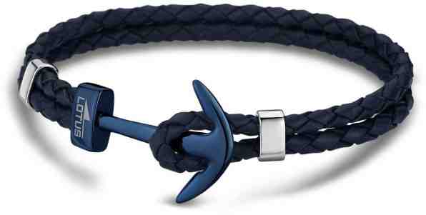 Lotus Style Kožený náramek s kotvou LS1832-2/A + 2 měsíce na vrácení zboží