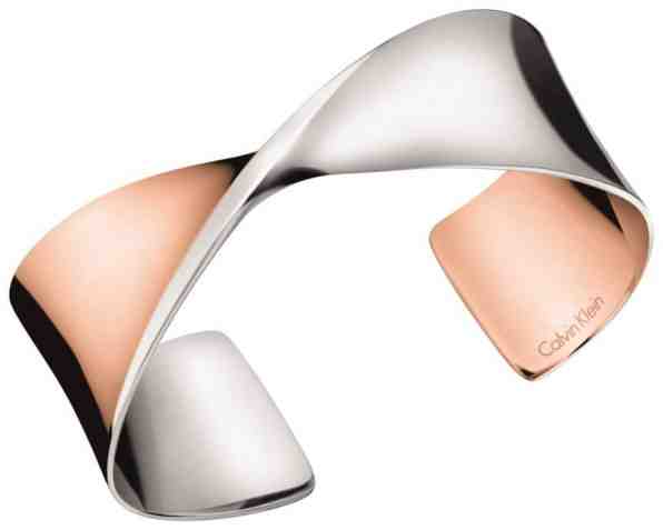 Calvin Klein Otevřený bicolor náramek Supple KJ7SPF2003 5,4 x 4,3 cm - XS + 2 měsíce na vrácení zboží