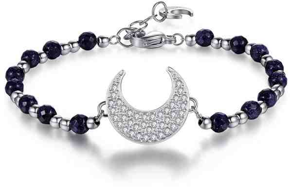 Brosway Ocelový náramek s půlměsícem a aventuríny Chakra BHK110 + 2 měsíce na vrácení zboží