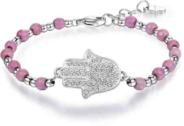 Brosway Ocelový náramek Ruka Fátimy s rodonity BHK115 + 2 měsíce na vrácení zboží