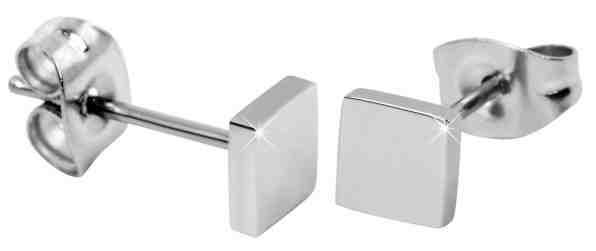 Troli Čtvercové náušnice z oceli + 2 měsíce na vrácení zboží