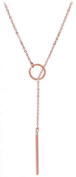 Troli Stylový růžově pozlacený náhrdelník + 2 měsíce na vrácení zboží