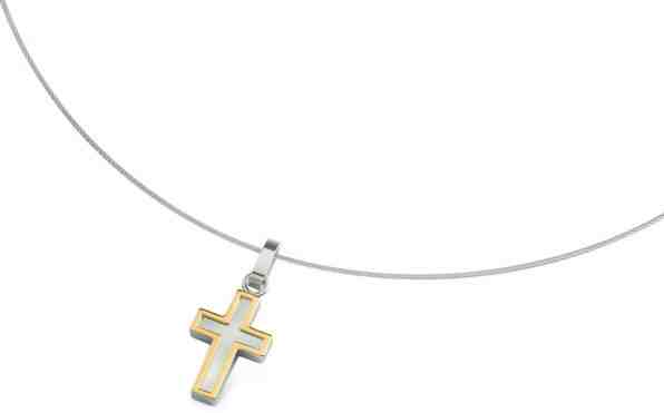 Boccia Titanium Bicolor titanový přívěsek Křížek 07015-01 + 2 měsíce na vrácení zboží