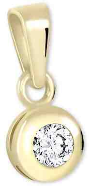 Brilio Zlatý přívěsek s krystalem 246 001 00322 + 2 měsíce na vrácení zboží