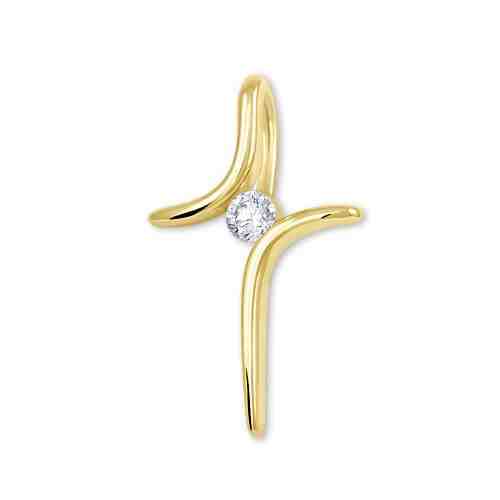 Brilio Originální zlatý křížek 246 001 00460 + 2 měsíce na vrácení zboží