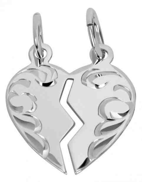 Brilio Silver Partnerský šperk - Stříbrný přívěsek pro páry 441 001 01480 04 + 2 měsíce na vrácení zboží