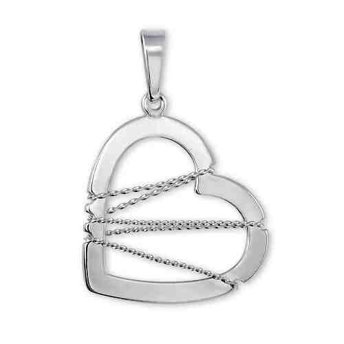 Brilio Silver Stříbrný přívěsek Srdce s drátkem 441 001 02063 04 + 2 měsíce na vrácení zboží