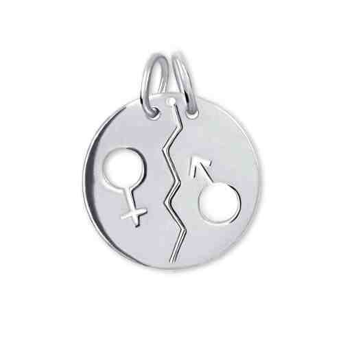 Brilio Silver Partnerský šperk - Stříbrný přívěsek pro páry 441 001 02089 04 + 2 měsíce na vrácení zboží