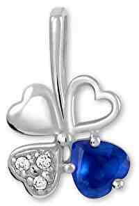 Brilio Silver Stříbrný přívěsek čtyřlístek 446 001 00349 04 - modrý + 2 měsíce na vrácení zboží