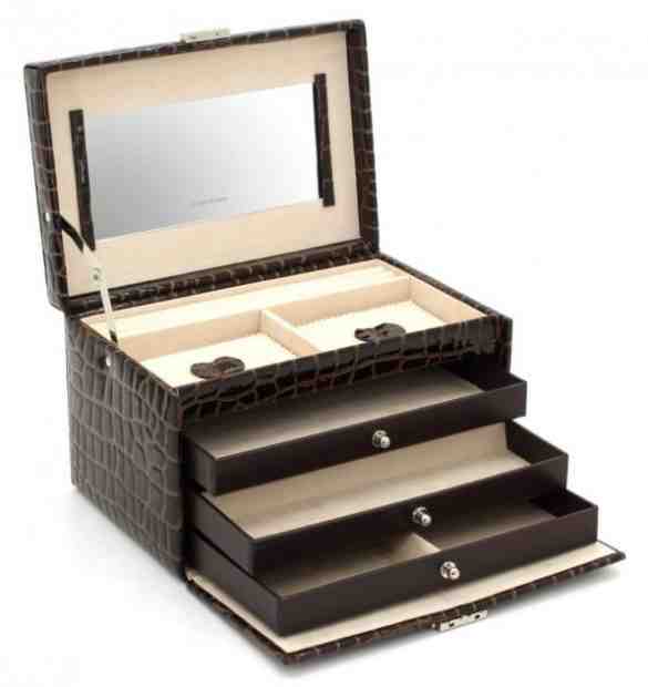 Friedrich Lederwaren Šperkovnice hnědá/béžová Jolie 23254-34 + 2 měsíce na vrácení zboží