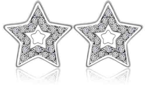 S`Agapõ Hvězdičkové náušnice New Moon SNM23 + 2 měsíce na vrácení zboží