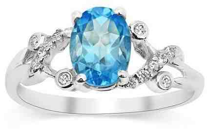 Silvego Stříbrný decentní prsten s topazem Gio Caratti JJJBR24 52 mm + 2 měsíce na vrácení zboží