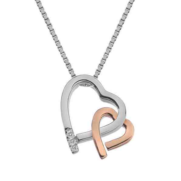 Hot Diamonds Překrásný náhrdelník Hot Diamonds Love DP660 (řetízek, přívěsek) + 2 měsíce na vrácení zboží