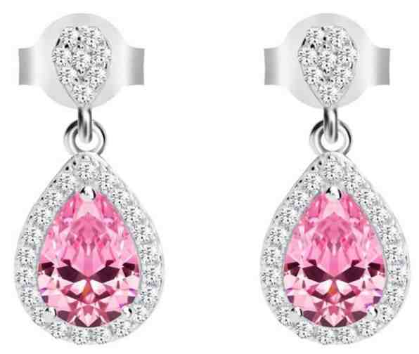 Preciosa Stříbrné náušnice Rosa 5226 69 + 2 měsíce na vrácení zboží