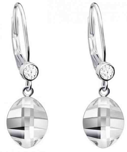 Preciosa Stříbrné náušnice Hana s čirými krystaly 6099 00 + 2 měsíce na vrácení zboží