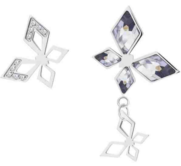 Preciosa Asymetrické motýlí náušnice Hallie 7321 00 + 2 měsíce na vrácení zboží