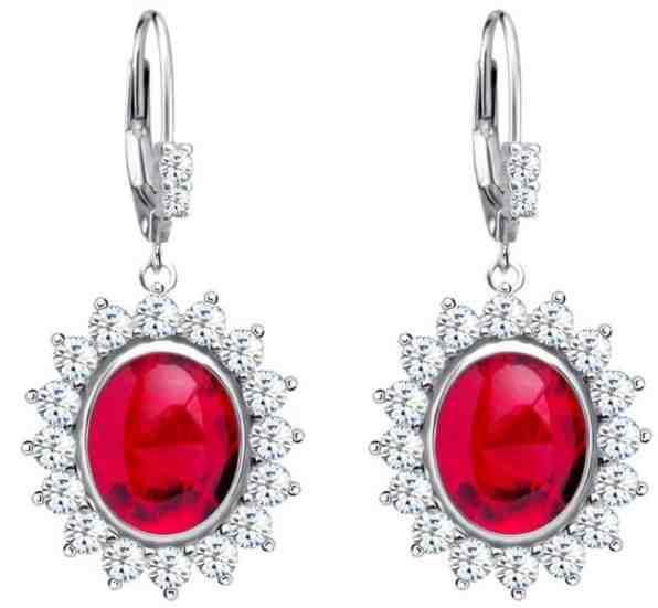 Preciosa Stříbrné náušnice Camellia 6107 63 + 2 měsíce na vrácení zboží