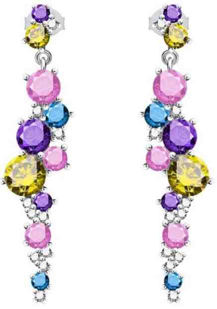 Preciosa Pestrobarevné náušnice Flower 5239 70 + 2 měsíce na vrácení zboží