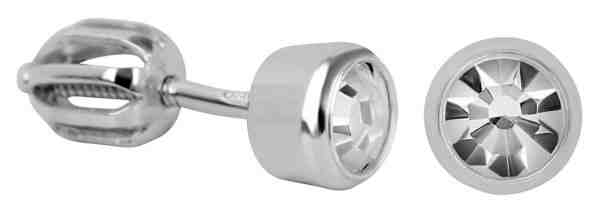 Brilio Silver Stříbrné náušnice s čirým krystalem 438 001 01163 04 + 2 měsíce na vrácení zboží