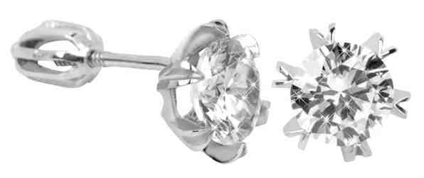 Brilio Silver Stříbrné náušnice s krystalem 436 001 00442 04 + 2 měsíce na vrácení zboží