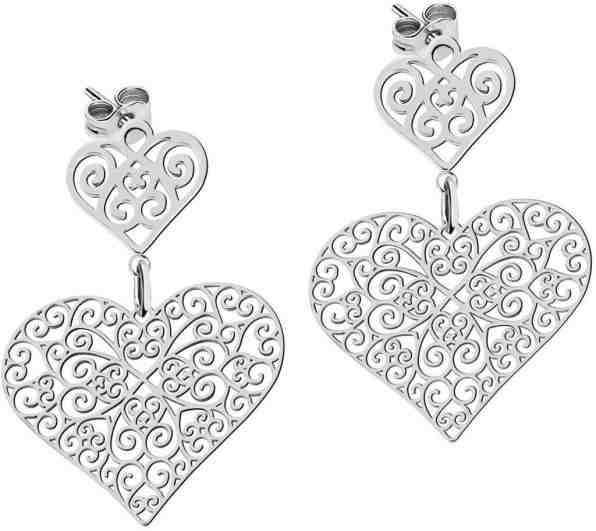Morellato Náušnice filigránová srdce Arie SALT04 + 2 měsíce na vrácení zboží