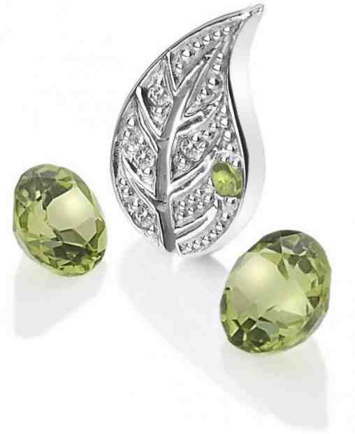 Hot Diamonds Stříbrný element Země s peridoty Anais AC100 + 2 měsíce na vrácení zboží