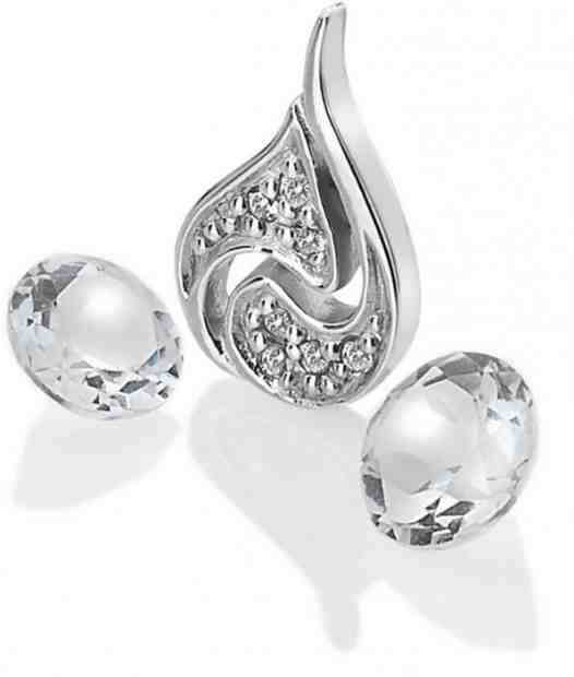 Hot Diamonds Stříbrný element Vzduch s čirými topazy Anais AC103 + 2 měsíce na vrácení zboží