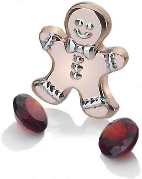 Hot Diamonds Bronzový element perníček s granáty Anais AC107 + 2 měsíce na vrácení zboží