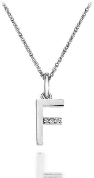 Hot Diamonds Přívěsek Hot Diamonds Micro F Clasic DP406 + 2 měsíce na vrácení zboží