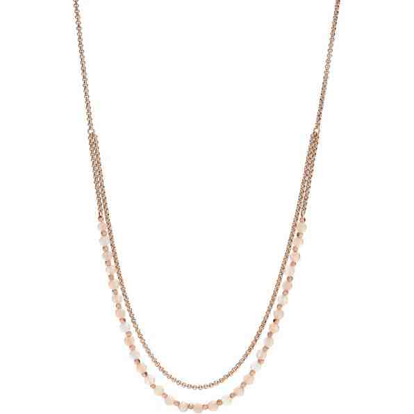 Fossil Bronzový náhrdelník s korálky JA6918791 + 2 měsíce na vrácení zboží