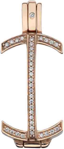 Hot Diamonds Přívěsek Hot Diamonds Emozioni Carezza Coin Keeper RG 33 mm + 2 měsíce na vrácení zboží