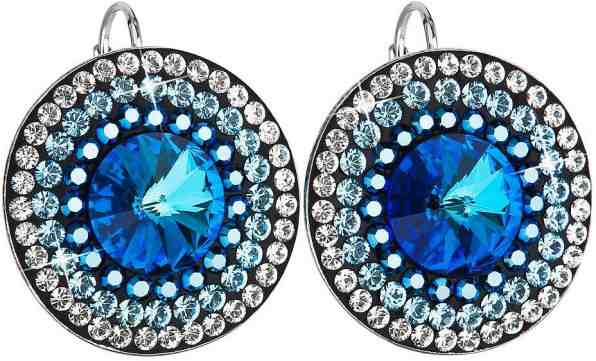 Evolution Group Překrásné stříbrné náušnice 31208.5 ber.blue + 2 měsíce na vrácení zboží