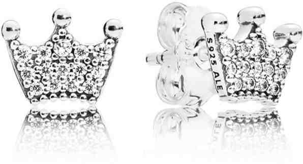 Pandora Třpytivé náušnice Korunky 297127CZ + 2 měsíce na vrácení zboží