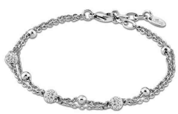 Lotus Style Něžný náramek s krystaly LS1763-2/2 + 2 měsíce na vrácení zboží