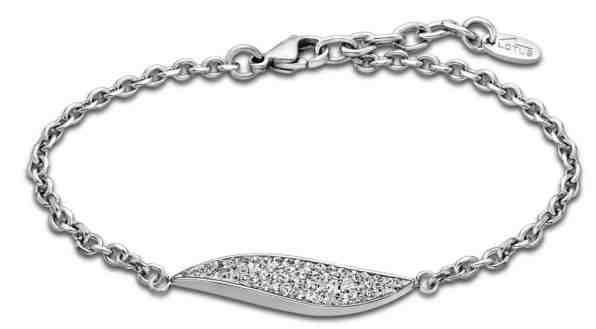 Lotus Style Třpytivý ocelový náramek s krystaly LS1910-2/1 + 2 měsíce na vrácení zboží