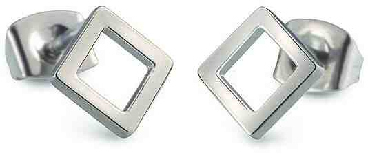 Boccia Titanium Čtvercové titanové náušnice 05022-01 + 2 měsíce na vrácení zboží