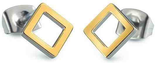 Boccia Titanium Čtvercové titanové náušnice 05022-02 + 2 měsíce na vrácení zboží