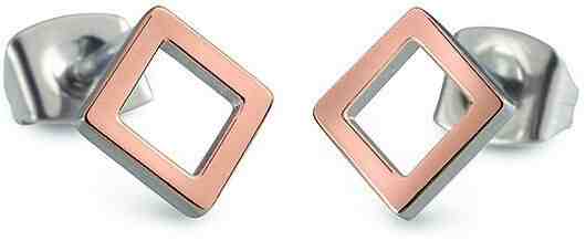 Boccia Titanium Čtvercové titanové náušnice 05022-03 + 2 měsíce na vrácení zboží