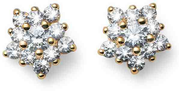 Oliver Weber Hvězdičkové pozlacené náušnice Subtle 62080G + 2 měsíce na vrácení zboží