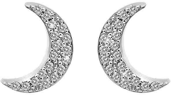 Hot Diamonds Stříbrné půlměsícové náušnice Micro Bliss DE553 + 2 měsíce na vrácení zboží