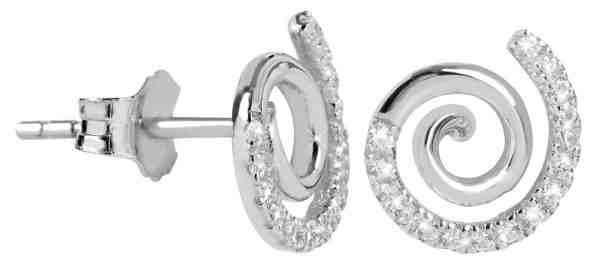Silver Cat Stříbrné náušnice se zirkony SC257 + 2 měsíce na vrácení zboží