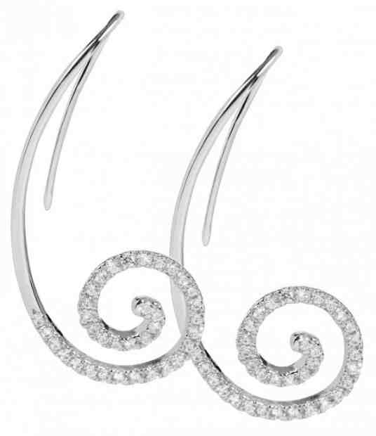 Silver Cat Visací spirálkové náušnice se zirkony SC265 + 2 měsíce na vrácení zboží