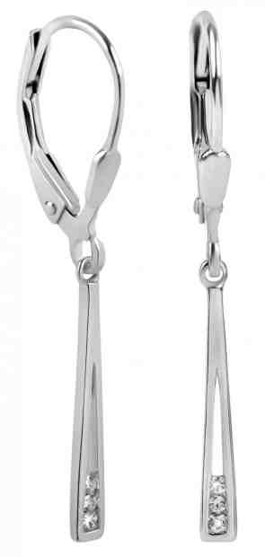 Silver Cat Jemné náušnice se zirkony SC268 + 2 měsíce na vrácení zboží