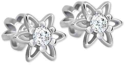 Brilio Hvězdičkové náušnice s krystalem 236 001 00911 07 + 2 měsíce na vrácení zboží