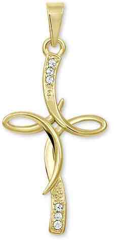 Brilio Originální křížek ze žlutého zlata 249 001 00471 + 2 měsíce na vrácení zboží