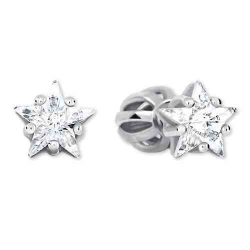 Brilio Silver Stříbrné hvězdičkové náušnice 438 001 01700 04 + 2 měsíce na vrácení zboží