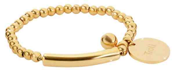 Troli Stylový zlatý náramek + 2 měsíce na vrácení zboží
