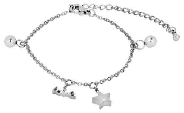 Troli Ocelový náramek se stylovými přívěsky + 2 měsíce na vrácení zboží