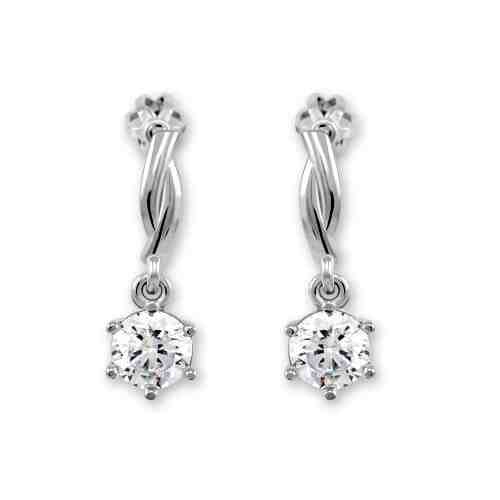 Brilio Silver Stříbrné náušnice se zirkony 436 001 00362 04 + 2 měsíce na vrácení zboží