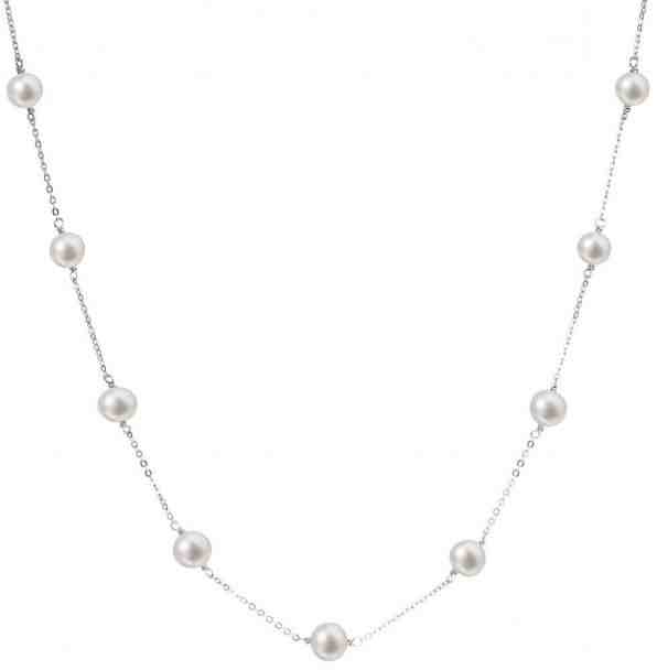 Evolution Group Stříbrný náhrdelník s pravými perlami Pavona 22013.1 + 2 měsíce na vrácení zboží